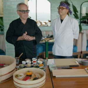 Veggie Sushi with Wolfgang Puck and Tetsu Yahagi at Merois