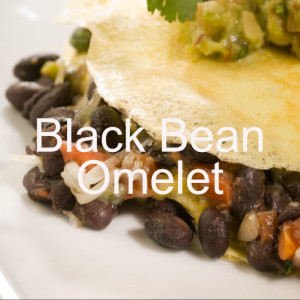 Black Bean Omelet with Avocado Salsa Verde