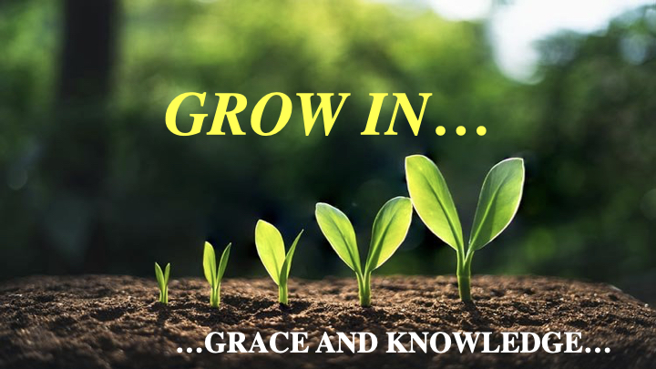 Grow In…Grace and Knowledge (Sunday AM Class)