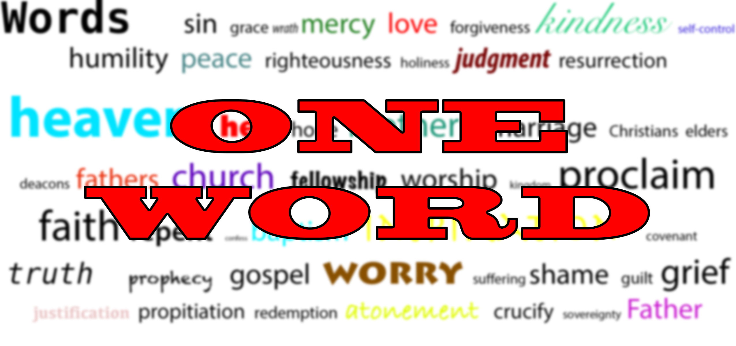 One Word - Forgiveness