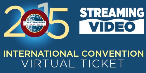 Toastcaster 58 - Virtual Ticket -Toastmasters International Convention