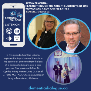 Arts and Dementia Series- Healing through the arts: The journeys of one woman and a son and his father