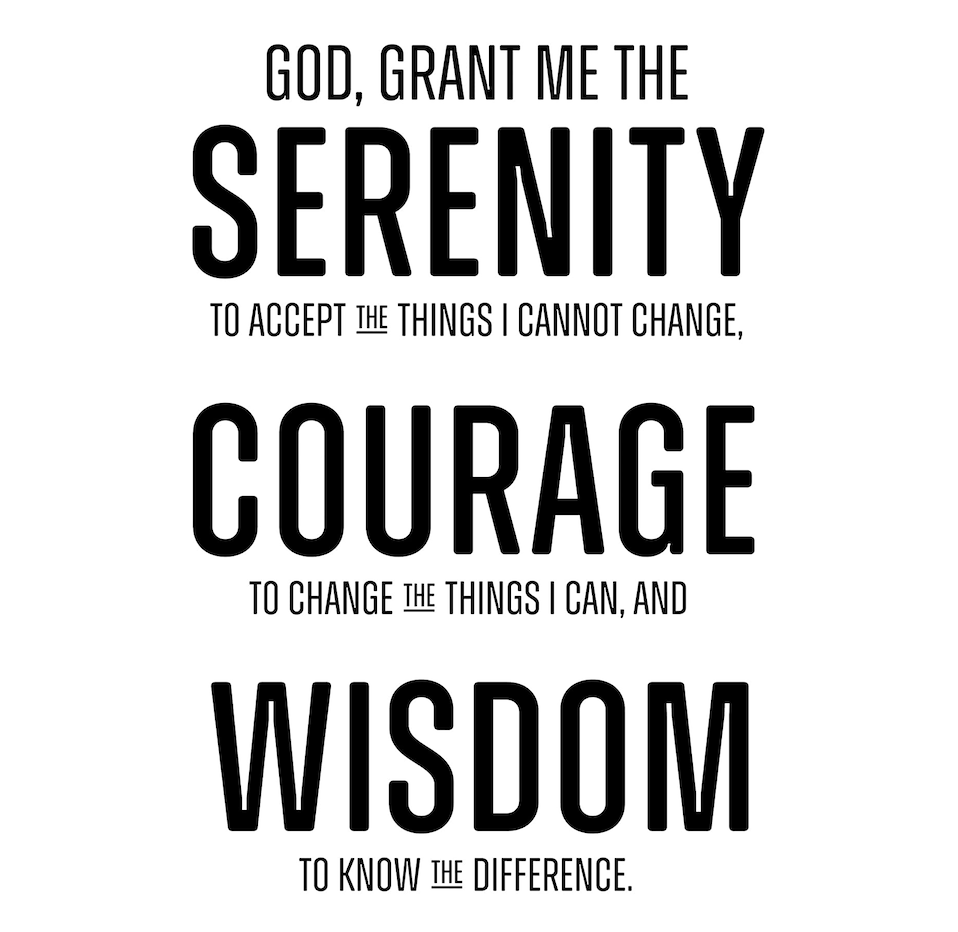 The Serenity Prayer, Part 9