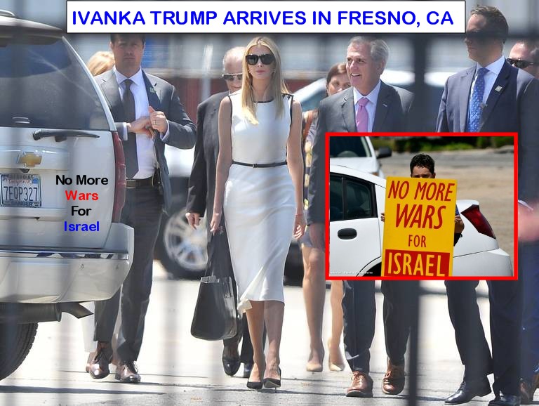 Protesters Greet Ivanka Trump During California Stop