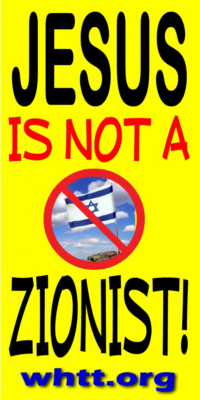 Jesus Not Welcomed At Christian Zionist Event