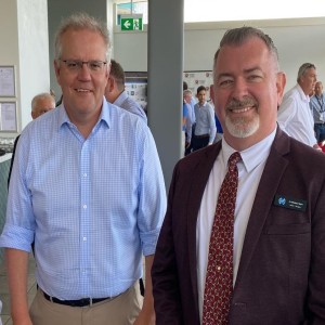 Mayor Michael Kerr Has A Chin Wag With PM Scott Morrison - No Lagoon In Port But A Splash Park And Pool Is Still A Possibility - The Mayor's Xmas Appeal AND Santa Visits Paul & Michael In The Studio