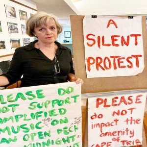 The Lone Silent Protester Who Is Fighting Noise - Merran Blockey 'Signed' Up And Headed To The Douglas Shire Council To Be Heard