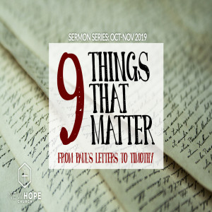 9 Things That Matter - Thankfulness and Suffering - Tim Broughton