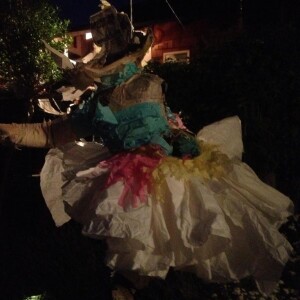 Piñata spill: lots of candy, Bible, whoopee cushion, home pregnancy testing kit. This social world. String quartets.