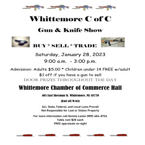 Whittemore Chamber Gun & Knife Show 1/28
