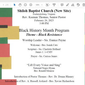 Black History Month Program 2023