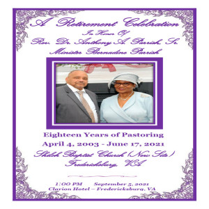 Pastors and Minister Parrish‘s Retirement Celebration