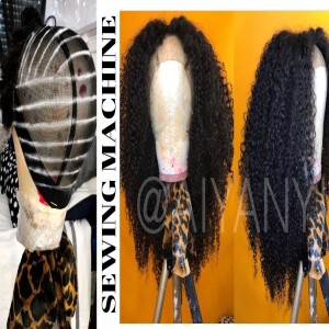 HOW TO MAKE A WIG ON A SEWING MACHINE LIKE A PRO || BEGINNER FRIENDLY || JULIA Hair Curly