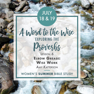 A Word to the Wise: Exploring the Proverbs, L6, Amy Katterson, 7.18.23