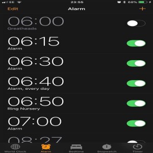 Setting alarms