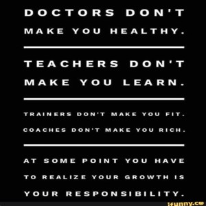 Why Doctors don't "make you healthy"