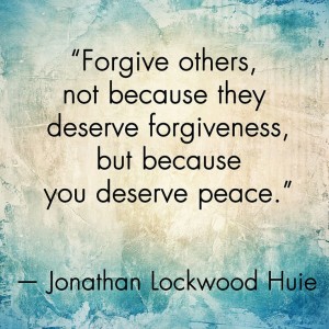 This week is for giving and forgiving