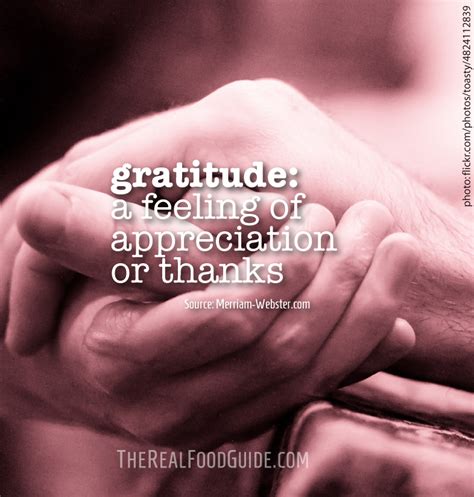 Gratitude for our Food.