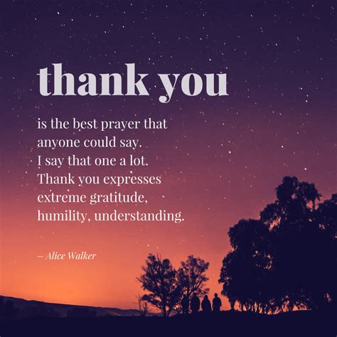 Gratitude and the simple prayer of THANK YOU