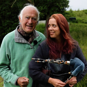 Kathryn Tickell & her Dad by the River Rede