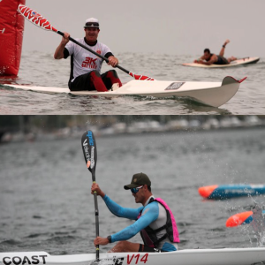 Ryan Paroz and Ryan Buell -- two generations of competitive surf live saving