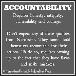 Narcissists Accountability 👺 Non-Existent.