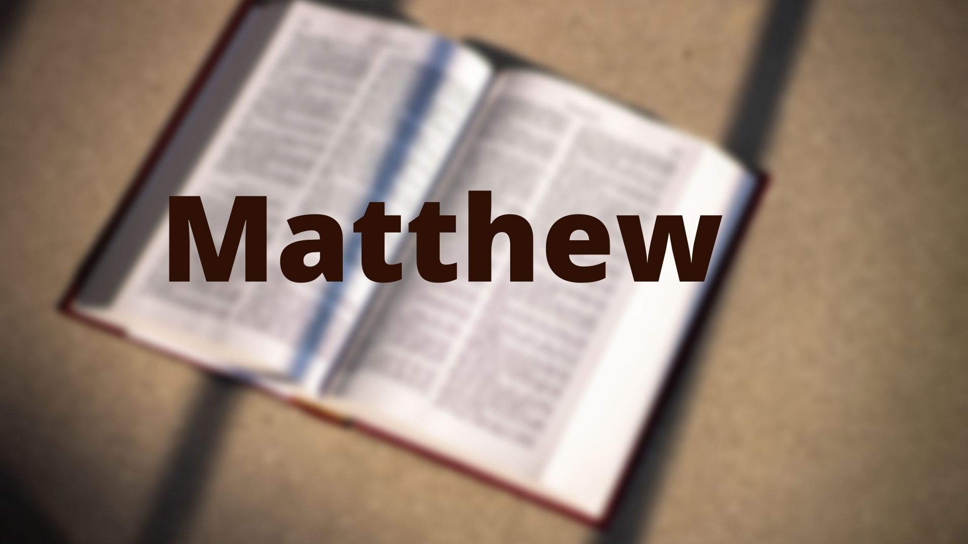 Matthew 14: 13-21 -The Feeding of the 5000.