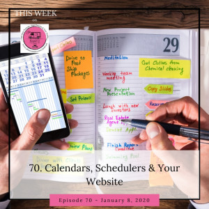 Calendars, Schedulers and Your Website