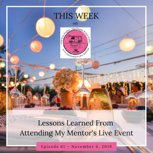 Lessons Learned From Attending My Mentor's Live Event