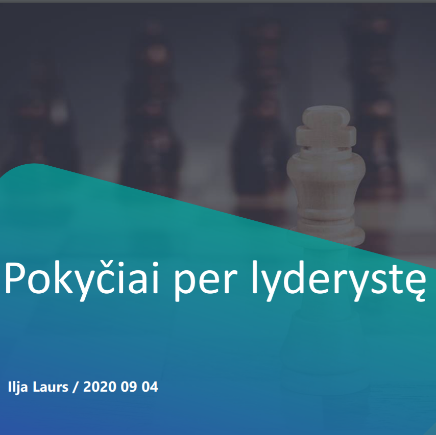 Ilja Laurs: Pokyčiai per lyderystę, 2020
