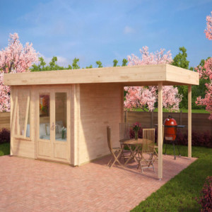 Planen Sie Gartenhaus aus Holz zu bauen? Optieren für vorgefertigte Konstruktion!