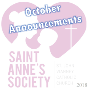 2018-10-17: October Announcements