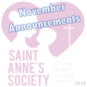 2018-11-14: November Announcements