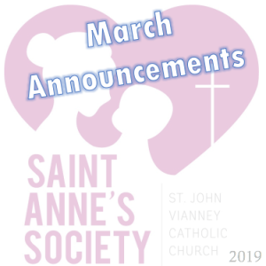 2019-03-20: March Announcements
