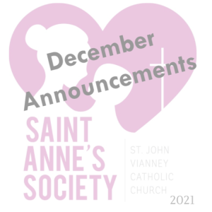 2021-12-15: December General Meeting Announcements