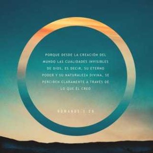 ”Lo invisible de Dios se deja ver a la inteligencia a través de lo creado” (Rom 1, 20)