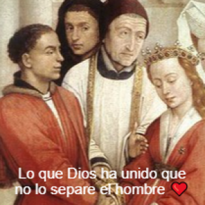 Lo que Dios ha unido que no lo separe el hombre ❤️