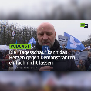 Die ”Tagesschau” kann das Hetzen gegen Demonstranten einfach nicht lassen