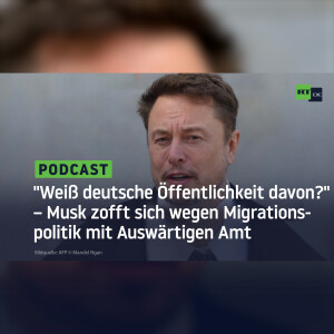 ”Weiß deutsche Öffentlichkeit davon?” – Musk zofft sich wegen Migrationspolitik mit Auswärtigen Amt