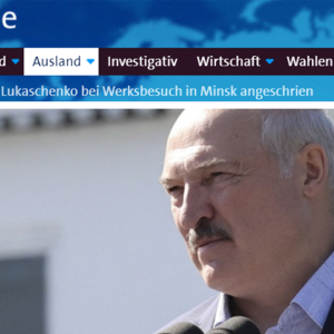 Tagesschau-Halali zum Abschuss Lukaschenkos