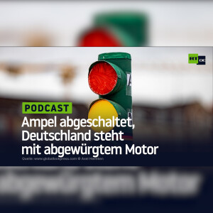 Ampel abgeschaltet, Deutschland steht mit abgewürgtem Motor
