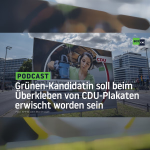 Medienbericht: Grünen-Kandidatin soll beim Überkleben von CDU-Plakaten erwischt worden sein