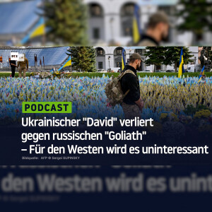 Ukrainischer ”David” verliert gegen russischen ”Goliath” – Für den Westen wird es uninteressant