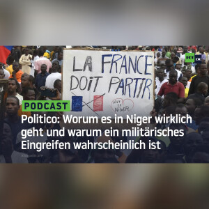 Politico: Worum es in Niger wirklich geht und warum ein militärisches Eingreifen wahrscheinlich ist