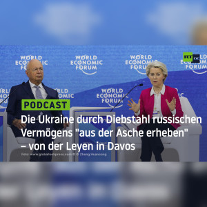 Die Ukraine durch Diebstahl russischen Vermögens ”aus der Asche erheben” – von der Leyen in Davos