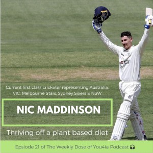 Thriving off a plant based diet with professional cricketer Nic Maddinson