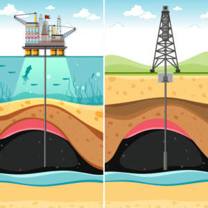 Oil production and farming in Montana