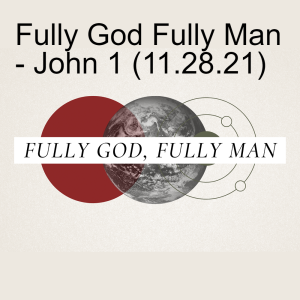 Fully God Fully Man - John 1 (11.28.21)