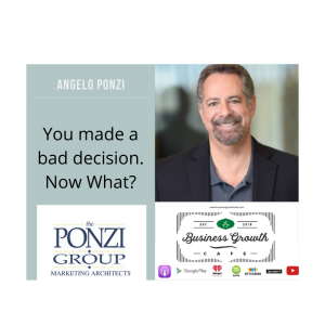 You made a bad decision.  Now what?