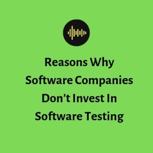 Reasons Why Software Companies Don’t Invest In Software Testing